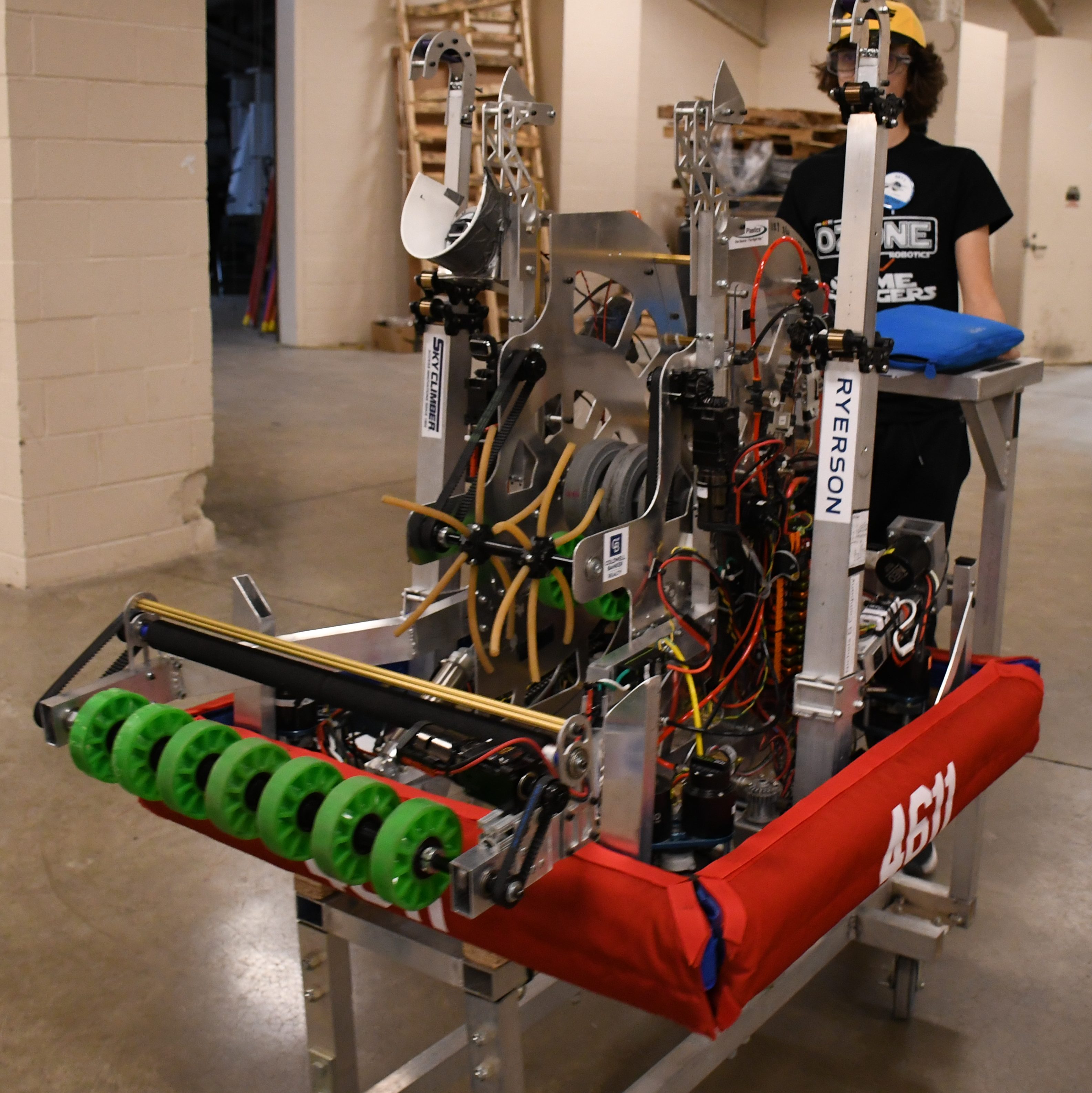 NOODLES is the latest addition to the OZONE Family. The Robot nears 120 ponds and features a complex climbing system allowing us to traverse money bar-like obstacles, helping us core in the 2022 RAPID REACT Competition. 